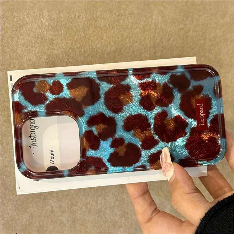 Simple Fashion Smudge Leopard Print Soft Phone Case For 15 Cases iPhone Pro Max 14 13 12 11 XS X XR 7 8 Plus 16 Cover