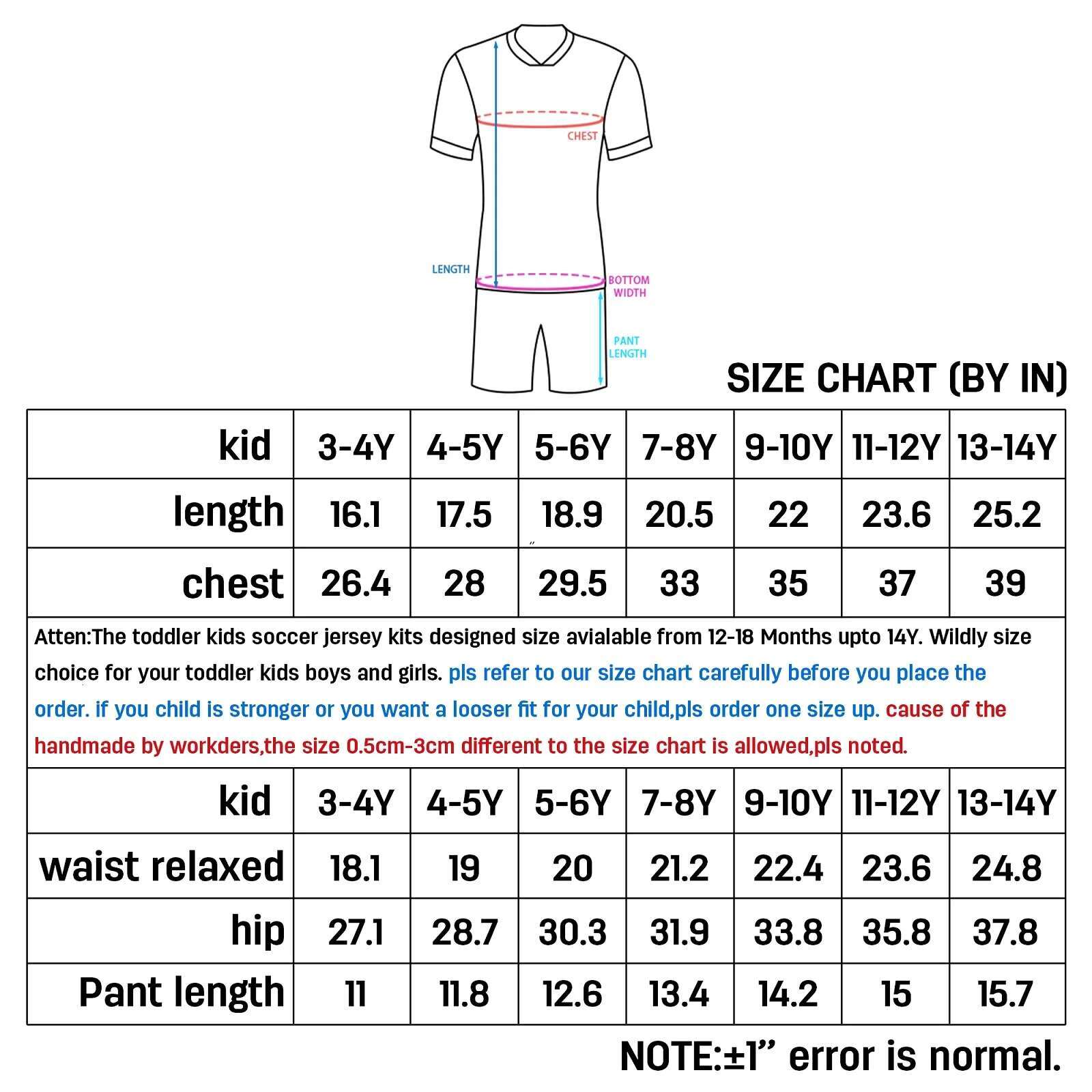 Personalized Kids Jersey Set Custom Name Number Kit Boys Girls Youth Team Soccer Uniform Blue Red Football Shirt