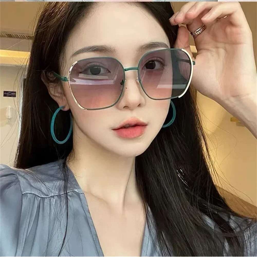 Women Oversized Polarized Fashion Gradient Shade Uv400 Outdoor Sports Sunglasses Men Glasses Eyewear