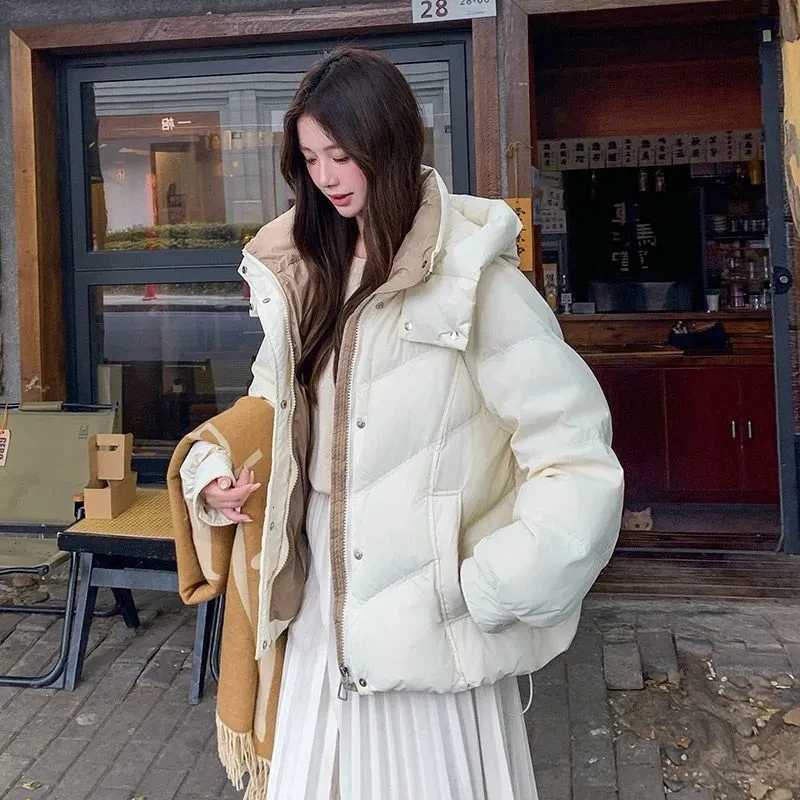 Stand-Up Collar Shiny Down Cotton Vest Women Autumn Winter Sleeveless Coat Jacket Overcoat Quilted Padded Warm Thick Puffer VestT251105