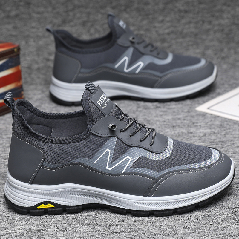 Breathable casual men's shoes large size 2025 spring summer new style trend low-top light sports shoes outdoor walking soft sole wear-resistant s