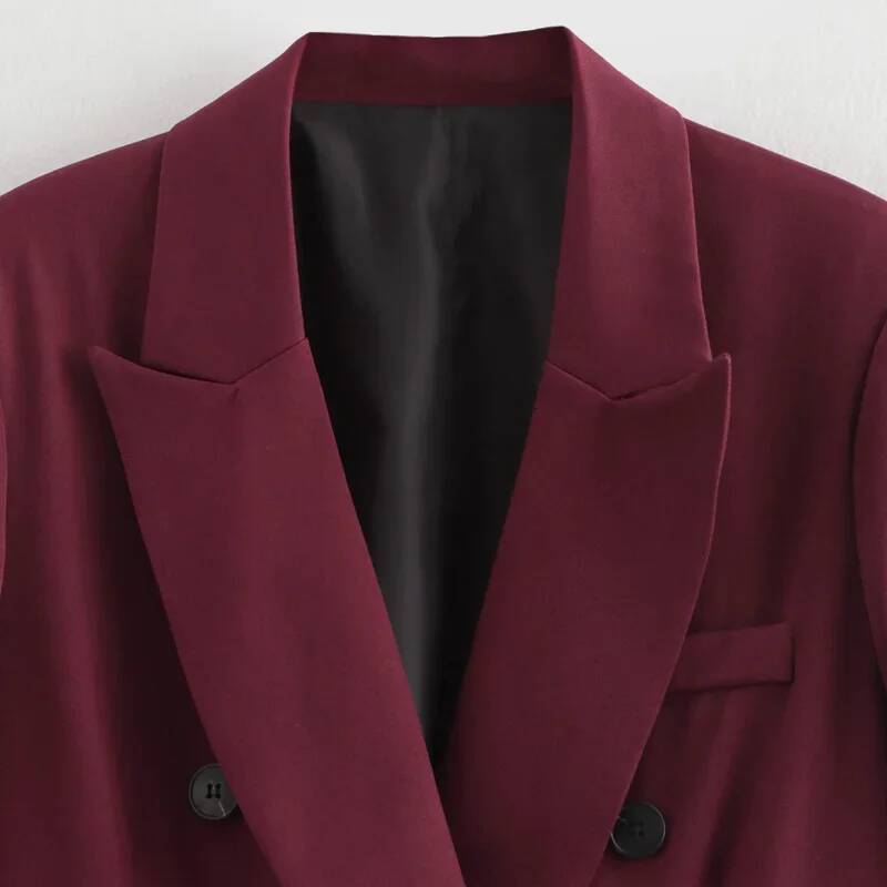 winter jacket women MUJER Straight Women's Blazers Office Woman Long Sleeve Oversized Blazer for Women Outerwears Vintage New Coats