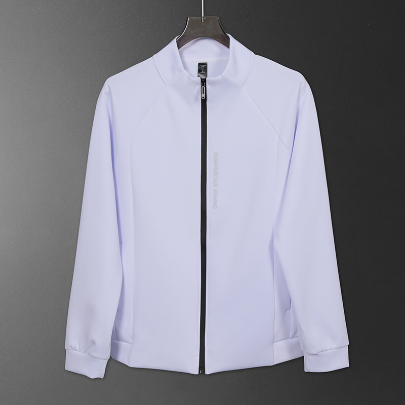 Premium Stand Collar Couple Letter Jacket Quick-Dry Autumn Winter Training Unisex Sports Cardigan Coat