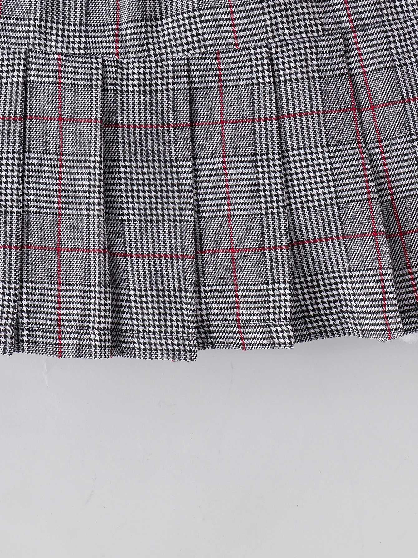 3PCS Autumn And Winter 2-7 Years Old Primary And Secondary School Girls College Style White Shirt Red Vest Short Skirt Suit Y251105