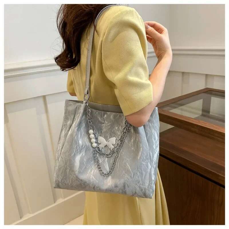 Commuter Large-Capacity 2024 New Summer Sier Women's Tote College Student Class Shoulder Bag