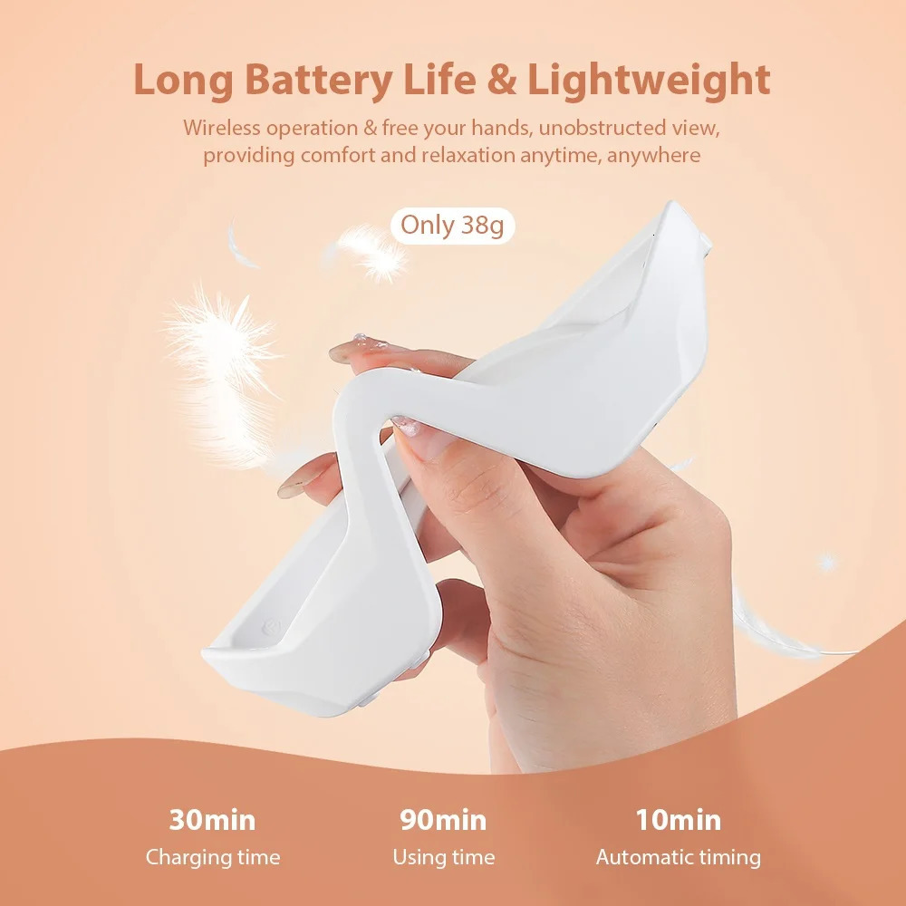 Foreverlily Eye Massager Relieves Eye Fatigue Eyes Massage Glasses Eye Fatigue Relief Massager Under-Eye Glasses Massager 250409
