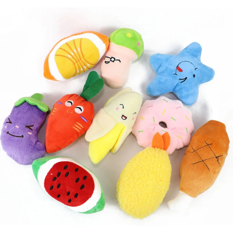 10/20/50 Packaging dog squeeze toy plush game cute plush toy for wholesale of small and medium-sized dog wool toys 250402