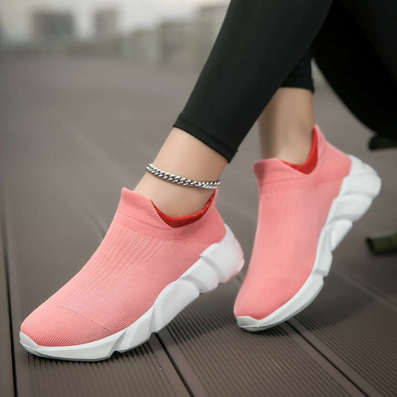 Socks, new style, single kick sizes 36-42, plus size, fly woven women's shoes, sports and casual shoes