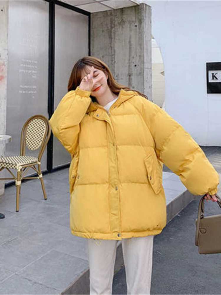New Short Winter Jacket Women Warm Hooded Down Cotton Jacket Parkas Female Casual Loose Outwear Korean Cotton-padded Winter CoatT251105