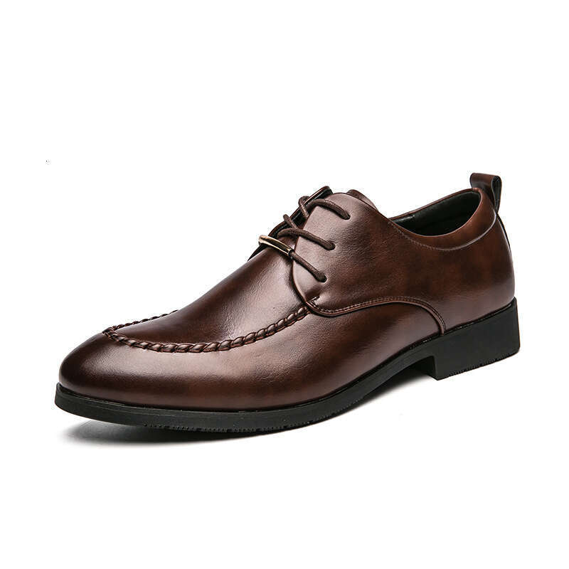 Large Men's Business Dress British Casual Bright Lacquered 38-45 Youth Work Fashion Leather Shoes