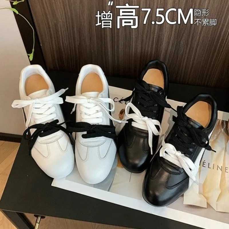 Fion Inside Heightening Wens Board Shoes 2025 New Autumn Platform Casual Sneakers Y251105