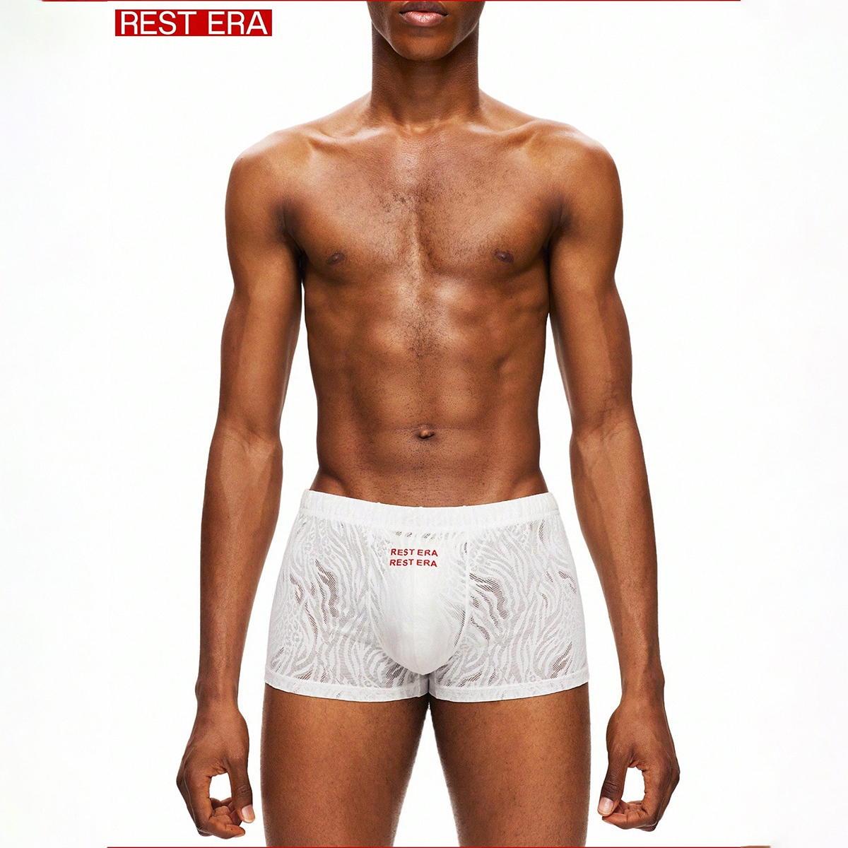 Men's Underwear-Men's Mesh Lace Boxer Shorts - Lightweight Breathable Skin-Friendly Loose Casual Shorts-250102