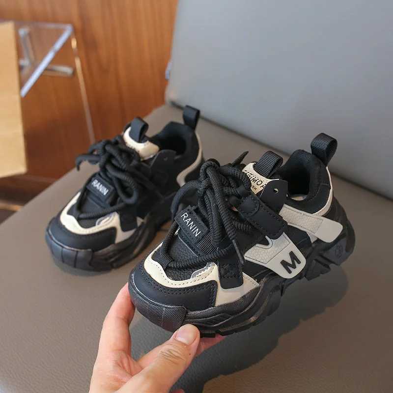 Autumn Kids Sneakers Casual Sport Shoes for Boys Patchwork Color Soft PU Leather Breathable Tennis Shoes 2025T251105