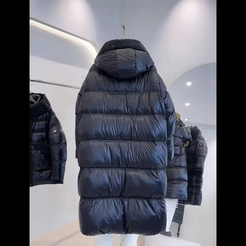 Womens Winter Down Jacket Hooded White Duck Down Coat Glossy Warm Thickened Long Short Puffer Jacket Windproof New in CoatsT251105