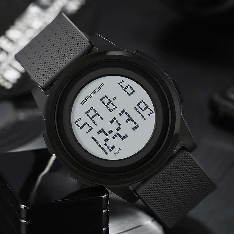 DHwatches SANDA Electronic for Teenagers Sports LED Korean Creative Fashion Unisex Watch