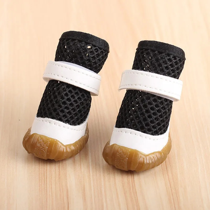 2Pc/Set Pet Dog Rain Shoes Anti Slip Waterproof PVC Breathable Mesh Boots for Outdoor Footwear Socks Booties Pet Dog Cat Shoes 250402