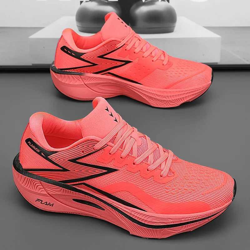 Carbon Plate Marathon Men Sports Running Shoes Air Cushion Lightweight Wen Athletic Gym Sneakers Hiking Jogging Footwear Y251104