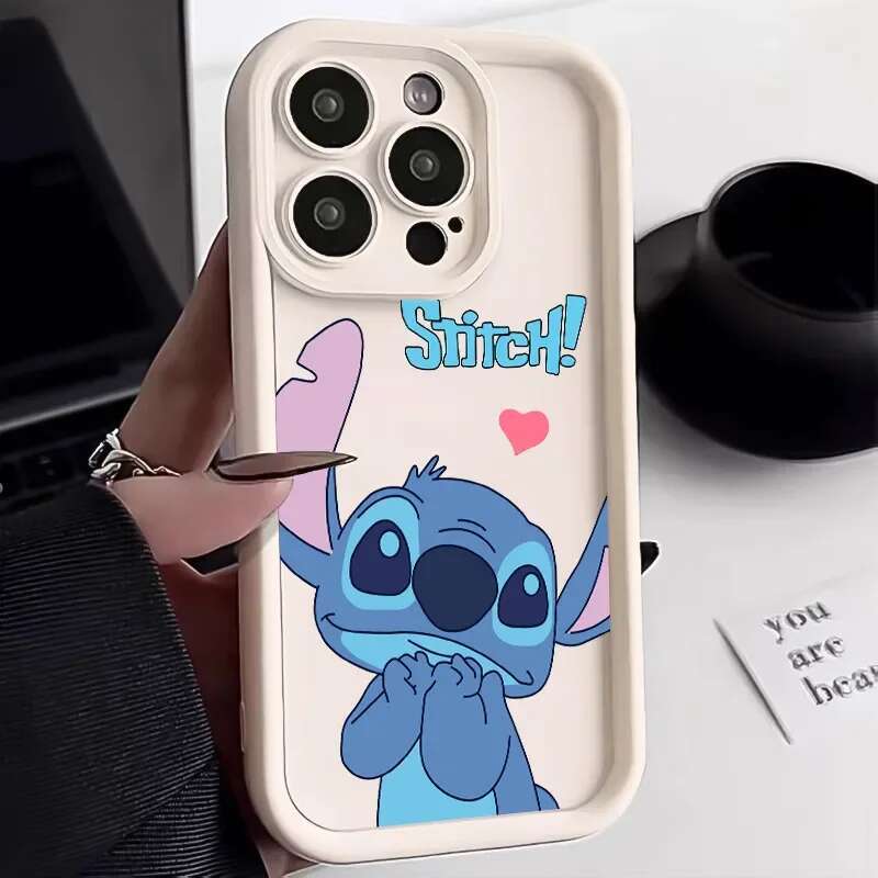 Happy Cute Phone Case For iPhone 16 15 14 13 12 11 Pro 7 8Plus XR XS Max Mini Anti Fall Shy Kawaii Soft Cover Cartoon