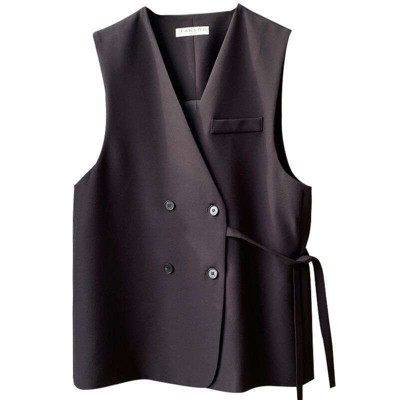 Suit Vest For Women, Spring And Autumn New British Style, Loose Fit, Plus Size, Outerwear, Sleeveless Jacket, Vest, Coat B5