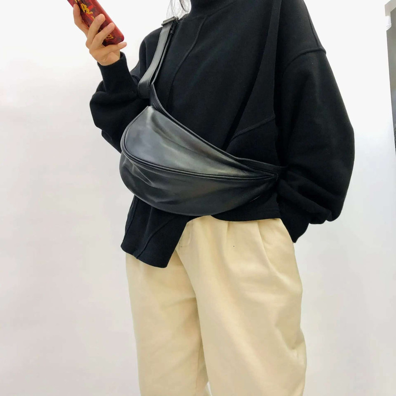 Genuine Leather Shoulder Crossbody Waistpack Chest Bag Women's Style