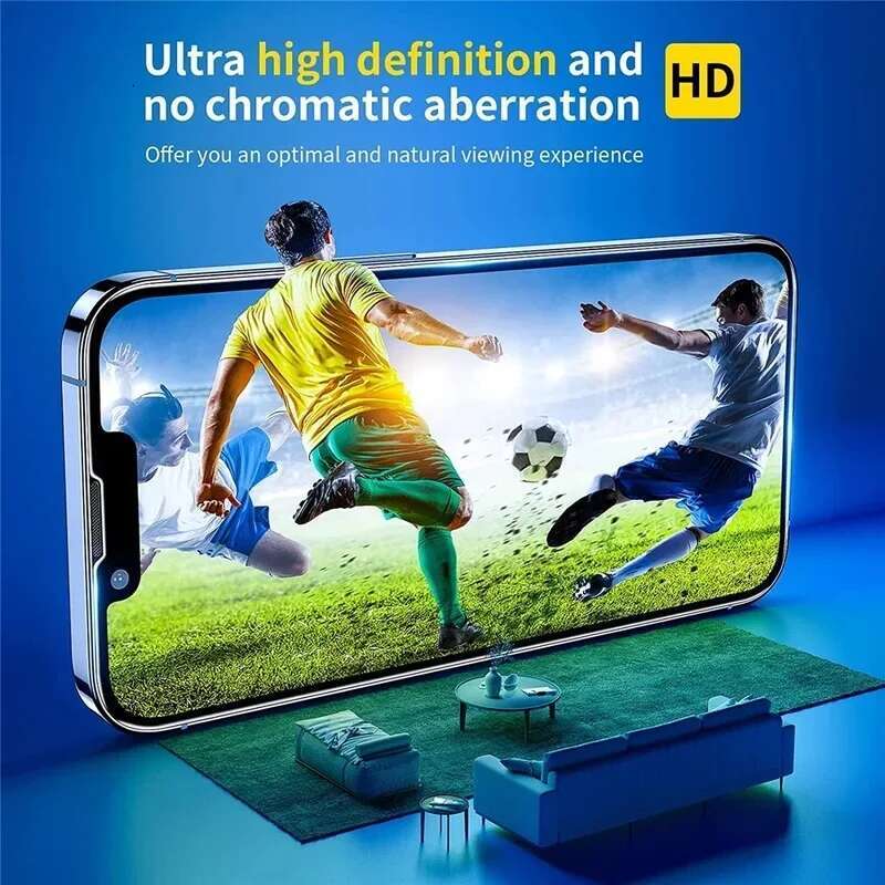 1-5Pcs Tempered 16 15 14 13 12 11 Pro Max Screen Protector for IPhone 7 8 SE X XS XR Protective Glass Film