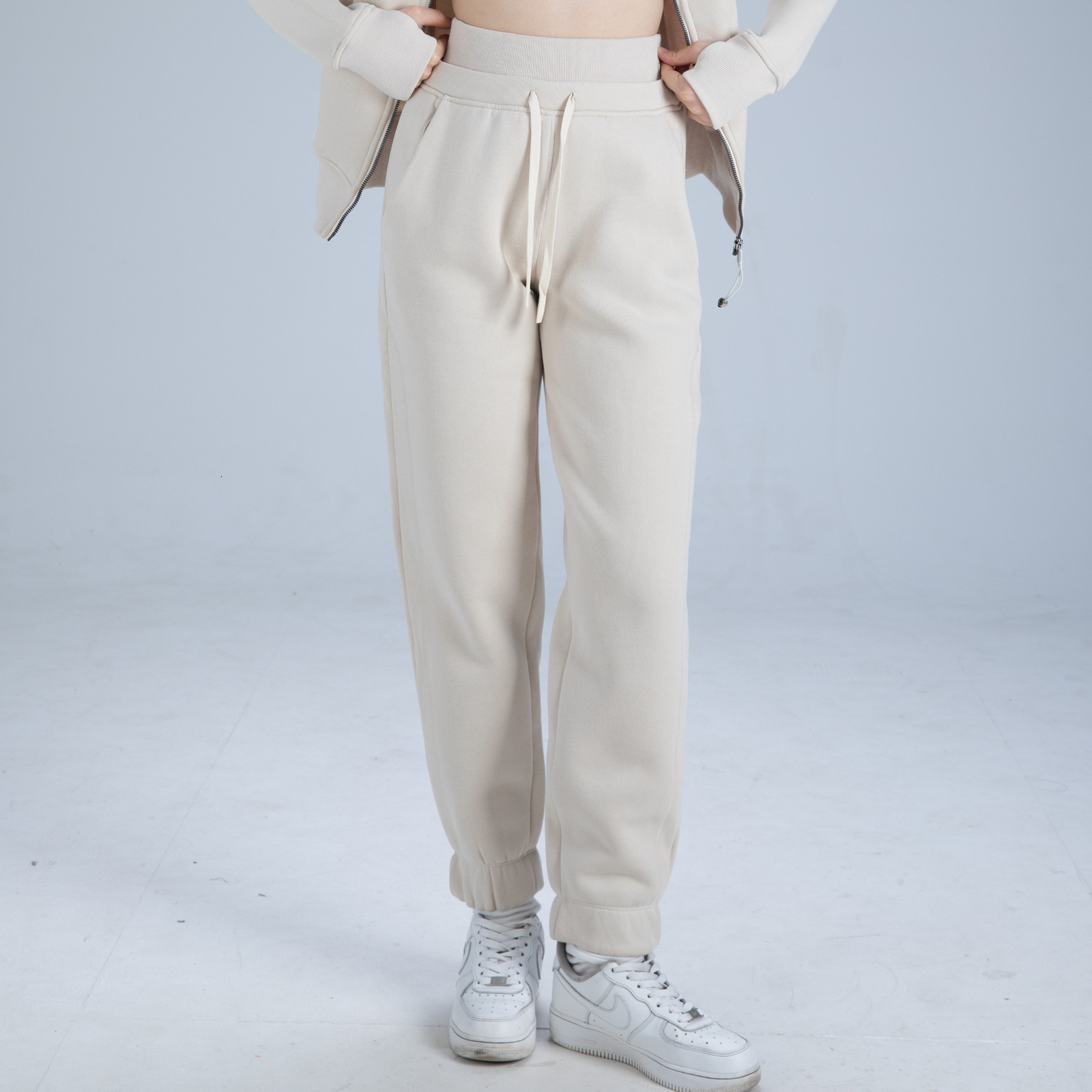 Womens Sports Sweatpants Autumn Winter New Loose Joggers Thickened Pants High Waist Slimming Harem Pants y250107Z