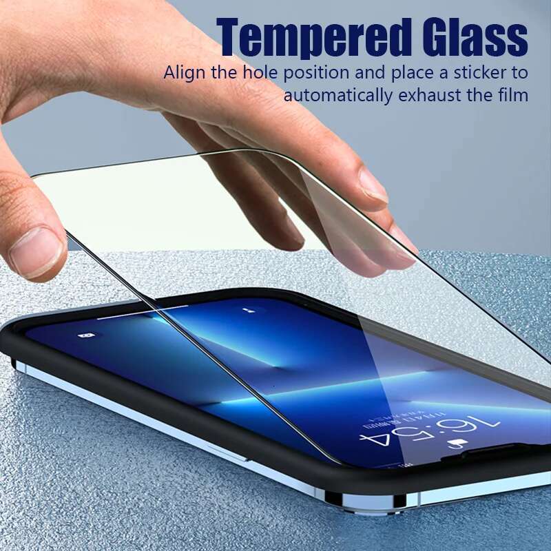 3PCS Tempered Glass 13 12 11 16 Pro Mini Screen Protector for iPhone X XS Max XR 7 8 14 15 Plus SE 2020