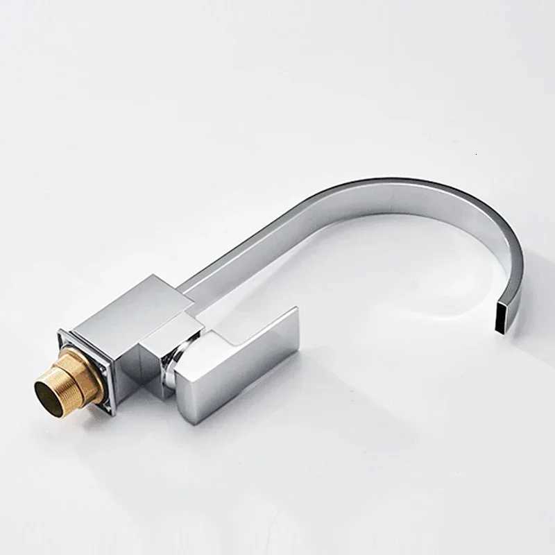 Kitchen Faucets Sink Cold and Hot Mixer Faucet Household Chre Single Hole Single Handle Bathro Faucets Deck Mounted Y251104