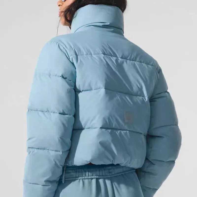 Thicken Warm Cotton-padded Jacket Sport Puff Parkas Women Winter Classic Stand-up Collar Loose Cotton Puffer Short Coat Outdoors J251105