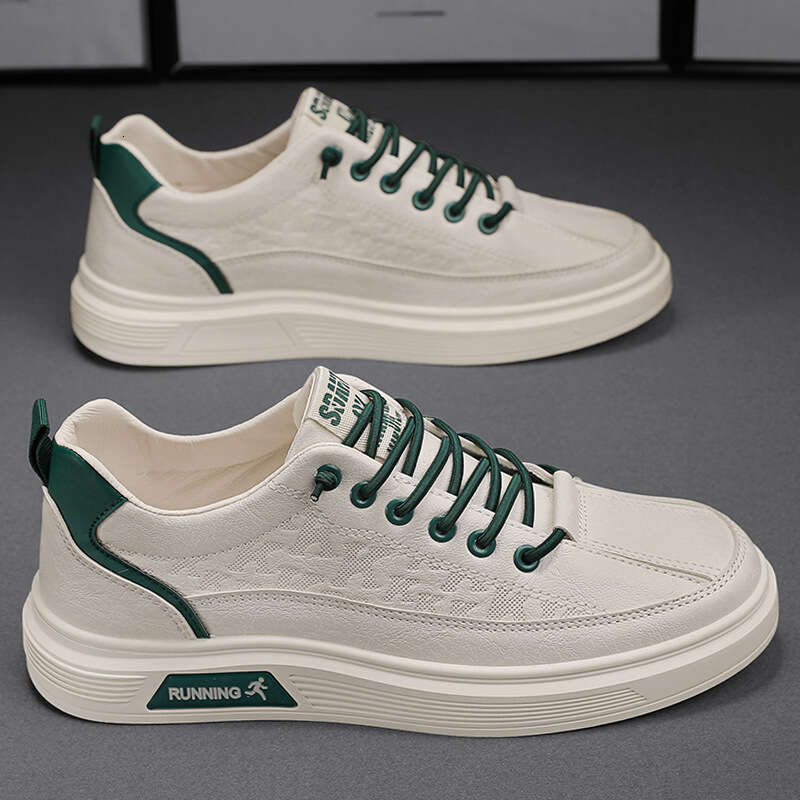 Spring Simple Korean Style Versatile Low-top White Casual Men's Sports Sneakers Cross-border Large Size Shoes