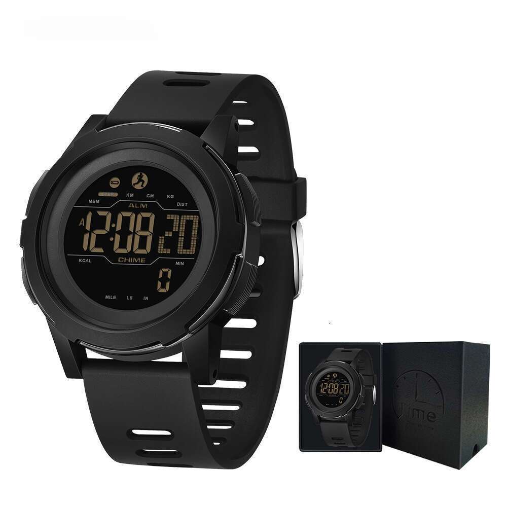 DHwatches Sanda Calorie Pedometer Alarm Clock Waterproof Multifunctional Hiking Sports Military Style Shockproof Smart Watch for Men and Women