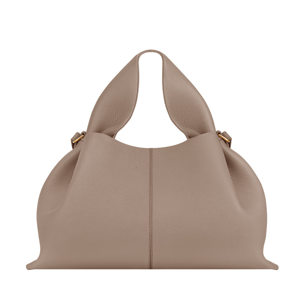 numbernie Cloud Genuine Leather Single Shoulder Crossbody French Niche Dumpling Bag Commuting Handbag for Women