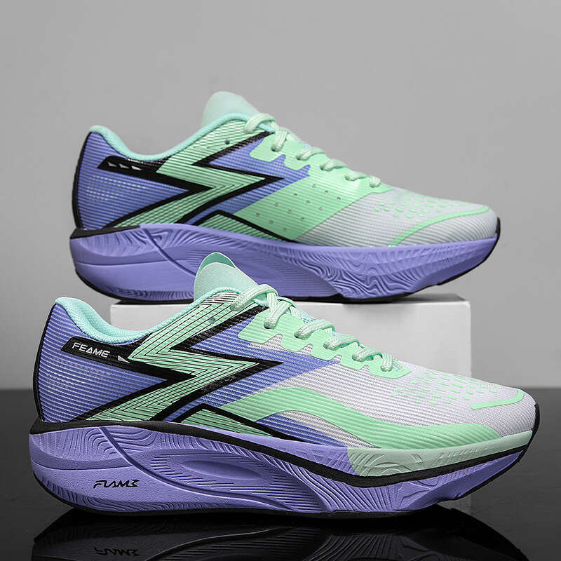 Cross-Border Large Size Running Training Sports Flying Marathon Full Palm Carbon Plate Men and Women Racing Fitness Shoes