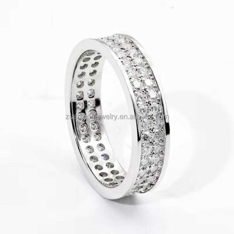 925 Silver Morganite Mens Womens Ring Simple Fashion Proposal Confession Gift Full Mosan Rai Opt for Stylish Elegant