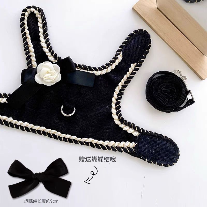 Pet Leash For Pets Pet Cats And Dogs Going Out Cat's Chest And Back Clothing Perfumed Back Vest For Cats Teddy Bear Princess Bichon Frise