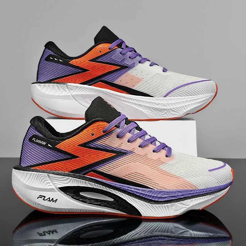 Carbon Plate Marathon Men Sports Running Shoes Air Cushion Lightweight Wen Athletic Gym Sneakers Hiking Jogging Footwear Y251104