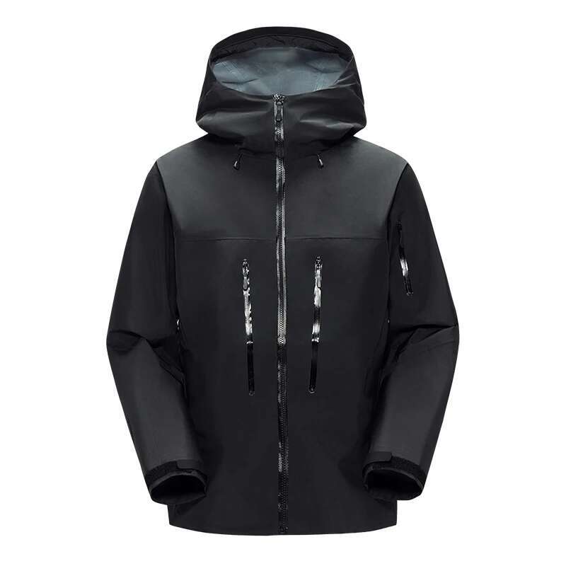 New Outdoor Sports Camping Mountaineering Fashion Men's Windproof British Wind Hooded Simple Storm Jacket