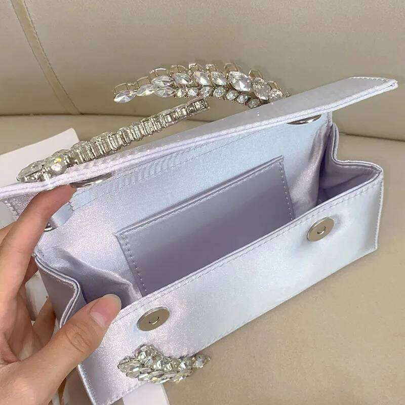 Designer Bags XIYUAN Lady Gems Shoulder Crystals Evening Handbag Women Party Prom Cross Body Bags Bridal Clutches Wedding Purse Hot Selling