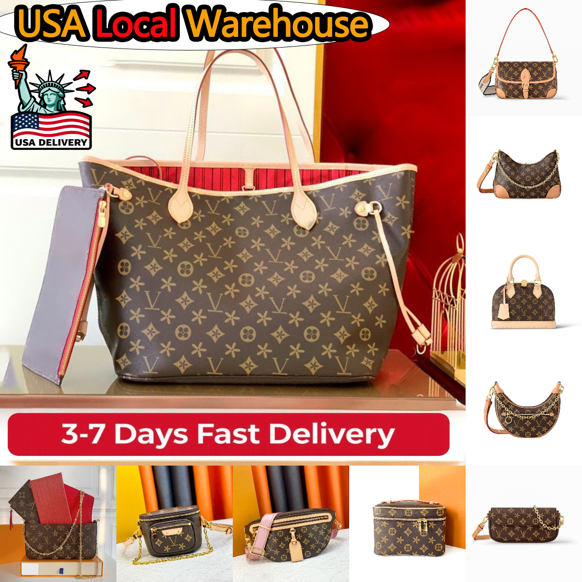 Designer Bags Shoulder Bags Luxury Bags Crossbody Bags Women's Handbags 2025 New Tote Bags New Large Capacity Commuter Crossbody Shoulder Bags Wallets Underarm Bags