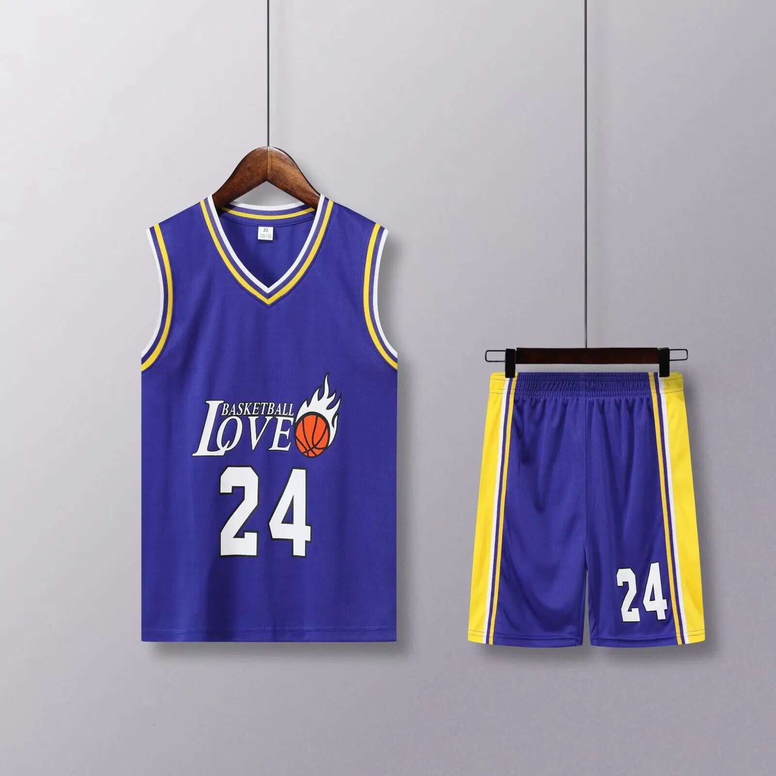 NEW 24/25 Children's clothing suit boy girl Fans Basketball Jerseys 24 game team uniform training Vest and shorts