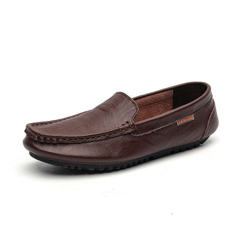 Large size cowhide bean sizes 37-47, lazy driving men, new British casual shoes for men