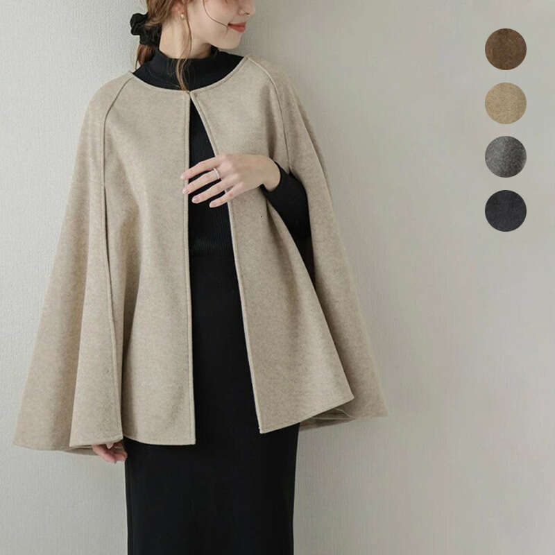 New Coat Autumn Versatile Outerwear, Wool Shawl For Women, Cross-Border Amazon Bestseller B5