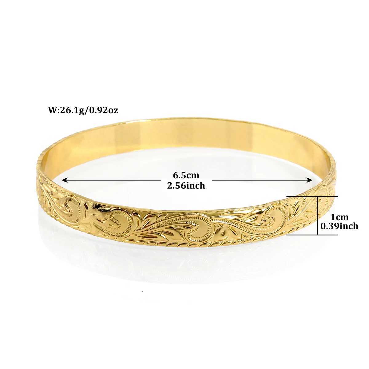 HAWaiian Tribal Bangle Bracelet 14k Gold Plated Copper Samoan Bohemia Polynesian Aloha Tonga Women JewelryXJ251105