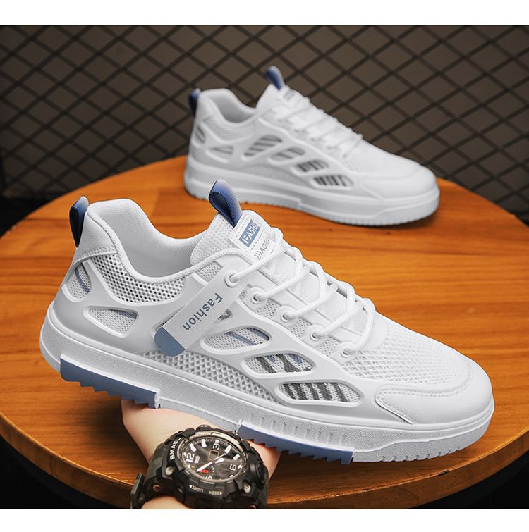 Free shipping summer breathable shoes men 2025 new trendy versatile fashion board shoes anti slip and wear-resistant