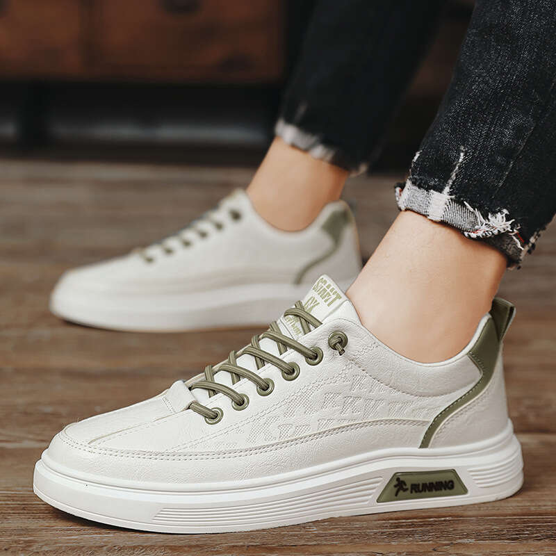 Spring Simple Korean Style Versatile Low-top White Casual Men's Sports Sneakers Cross-border Large Size Shoes