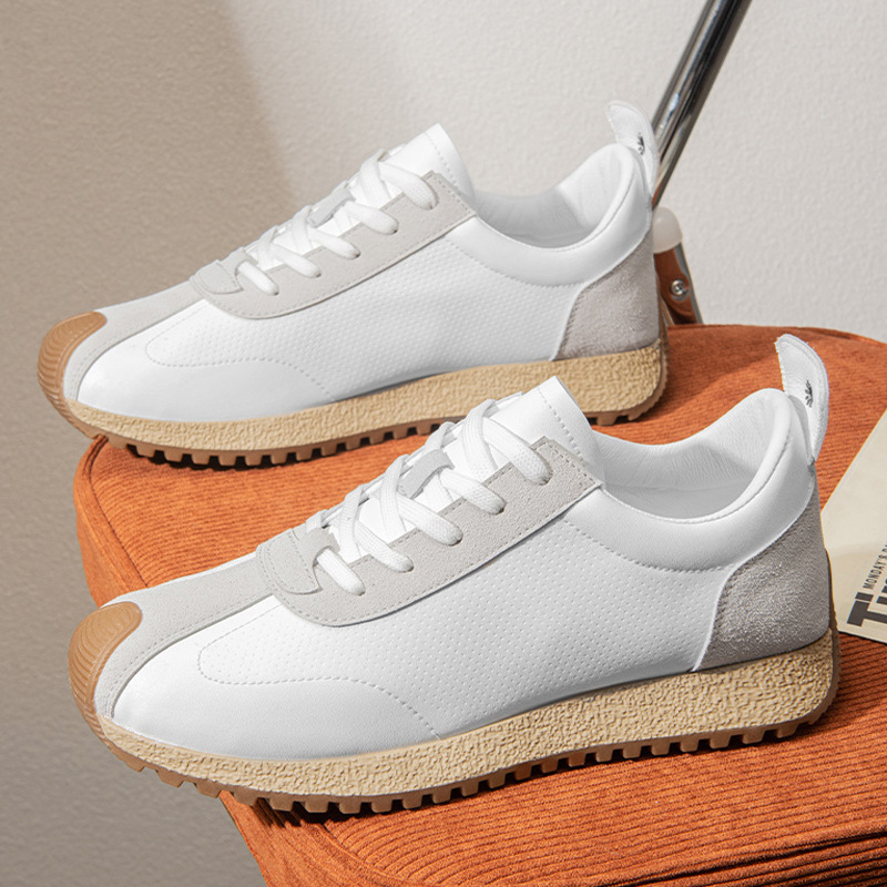 2025 New Arrival Men's Fashion Sneakers-Trendy Spring Summer Casual Shoes with Round Toe Lace-Up Design Chunky Retro Platform Sneakers for Men St