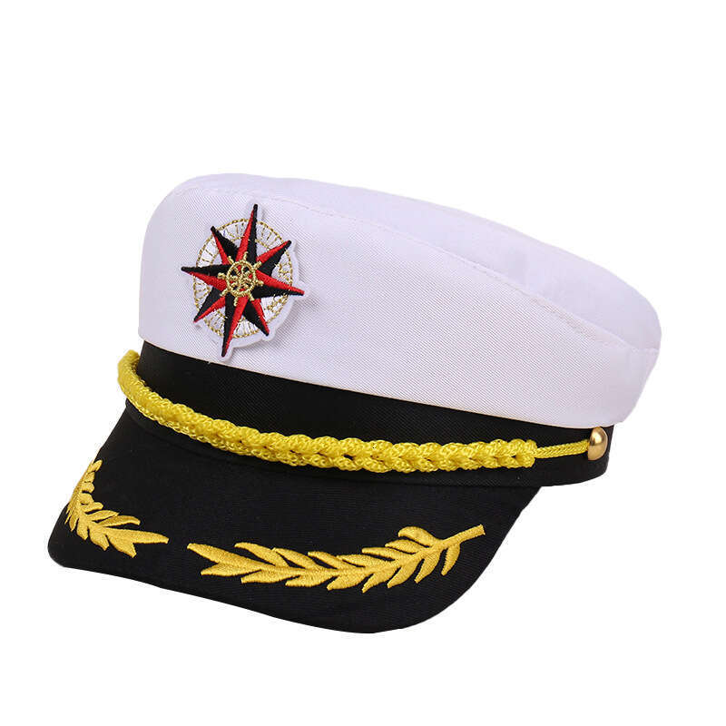 Halloween Carnival cosplay professional hat headband, navy captain sailor hat, children's stage party, police hat