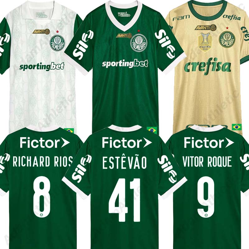Palmeira jerseys 2025 ESTEVAO VITOR ROQUE Palmeira football shirts 25 26 RICHARD RIOS PAULINHO F.ANDERSON R.VEIGA soccer jersey player version S-2XL