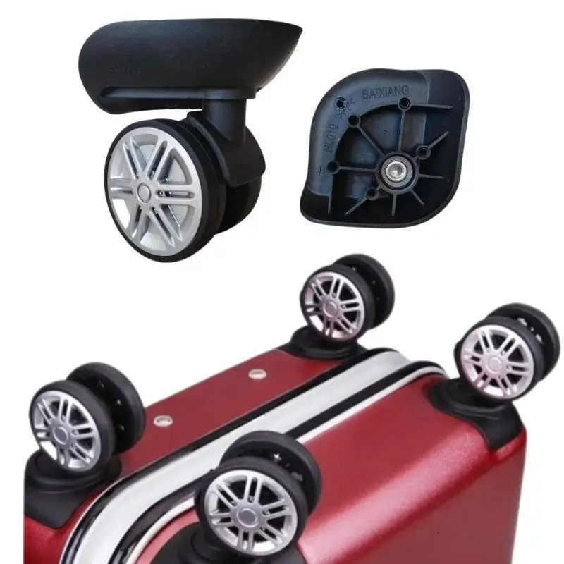 2Pcs Silent Luggage Wheels Replacement Wheels Suitcase Wheels Luggage Spinner Caster Box Trolley Accessories For Suitcases 251031