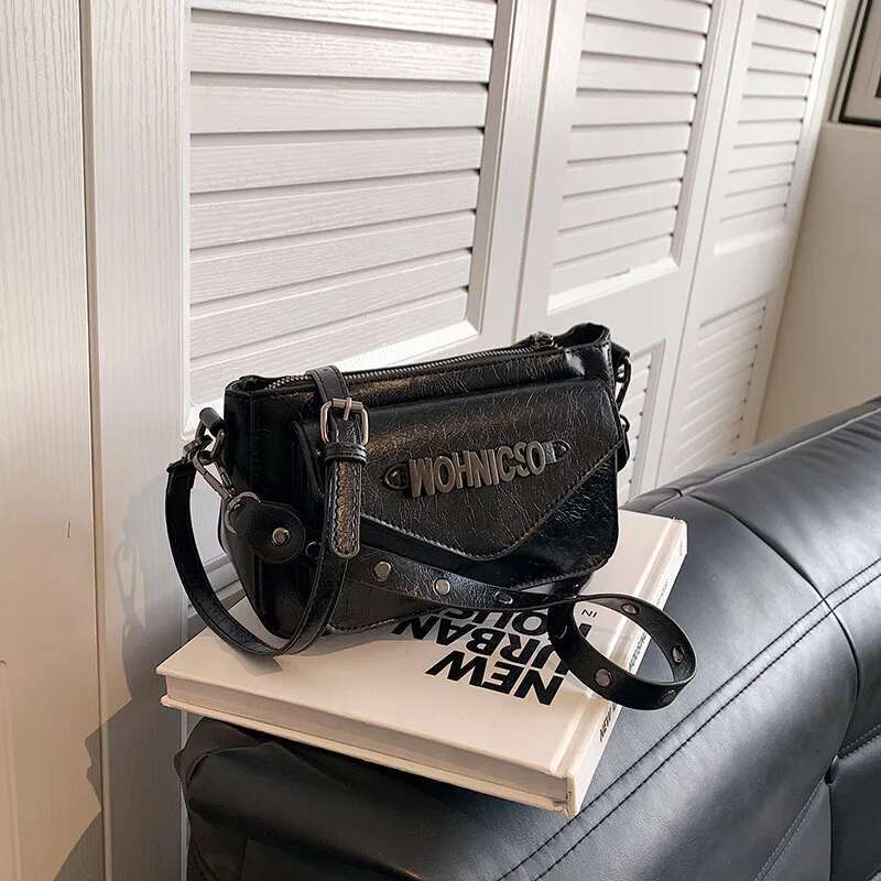 2024 New Fashion Messenger Casual Shoulder Niche Fashionable Women's Small Square Bag Bolsas Para Mujeres